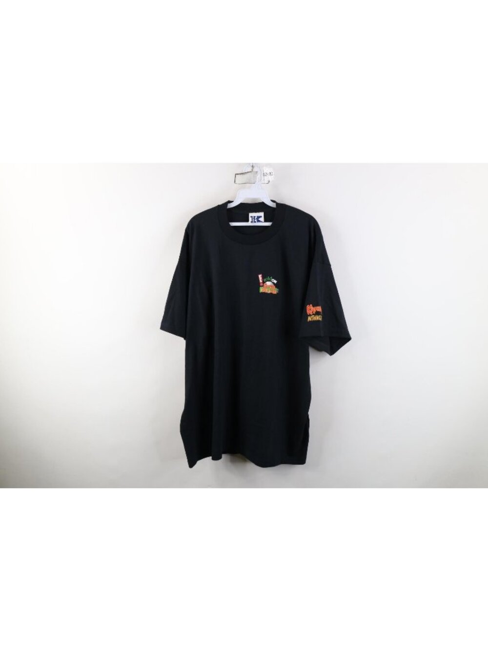 Vtg 90s Mens XL E Wild On Kahlua Rum Cola Drink Short Sleeve T-Shirt Black USA